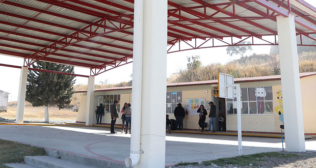 Comuna mejora infraestructura de preescolar en Ocoyucan