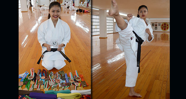 Dan Premio Estatal del Deporte a alumna BUAP por logros en karate