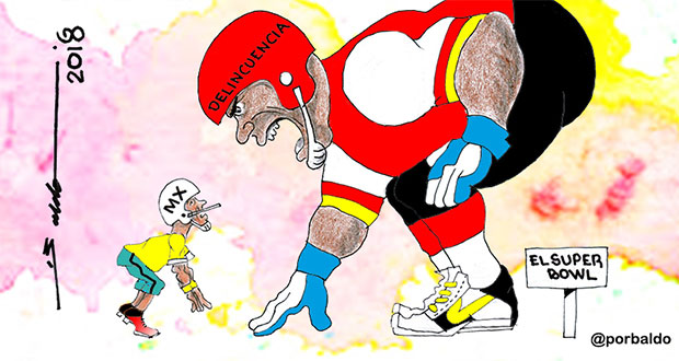 Caricatura-El-super-bowl-de-Mexico