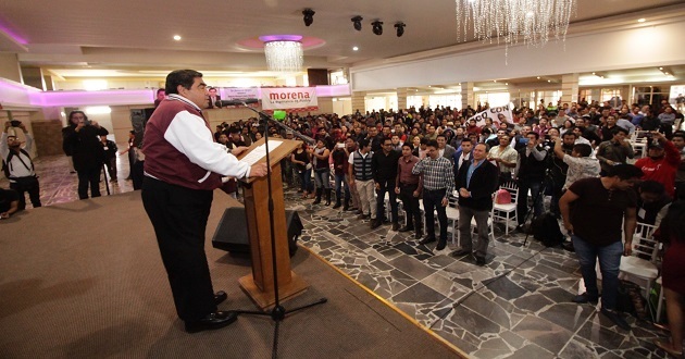 Prevé Barbosa triunfo de Morena en Puebla pese a “guerra sucia”. Foto: Especial.