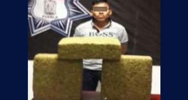SSP detiene a sujeto con droga y pistola cerca del mercado Hidalgo