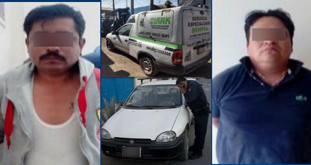 SSP recupera cuatro vehículos y detiene a cuatro en Puebla