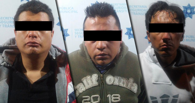 Detienen en la Guadalupe Hidalgo a tres ladrones de autopartes