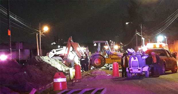 Alud mata a trabajador en obra de drenaje cerca de la Central de Abasto