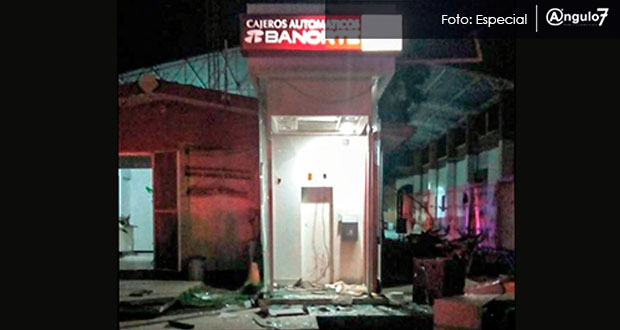 Hurtan cajero y armas de comandancia en Santa Isabel Cholula; en 2017 fueron 7. Foto: Especial