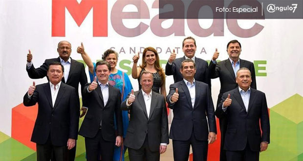 El candidato del PRI, José Antonio Meade Kuribreña, sumó a su equipo de campaña a Miguel Ángel Osorio Chong y Manlio Fabio Beltrones Rivera. Foto: Especial
