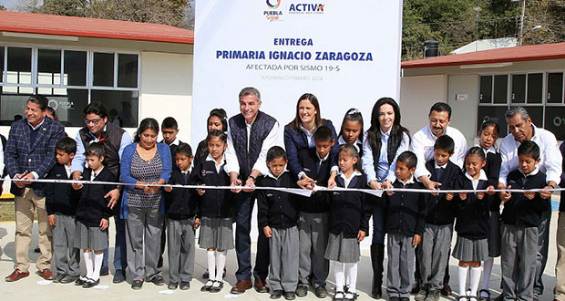 Inauguran reconstrucción de primaria en Tochimilco