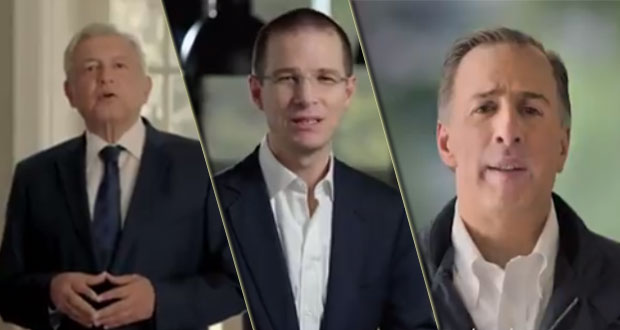 Estos son los spots de campaña de AMLO, Anaya y Meade