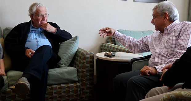 Hay “simpatías mutuas” con Noam Chomsky: López Obrador