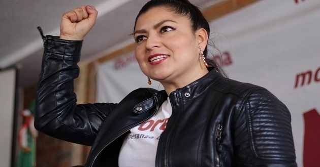 Oficial: Claudia Rivera es candidata de Morena a alcaldía de Puebla. Foto: Jafet Moz/EsImagen