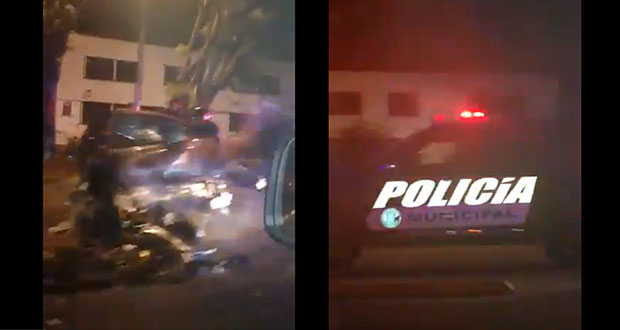 Hampones se estrellan contra árbol en persecución tras robar en La Noria