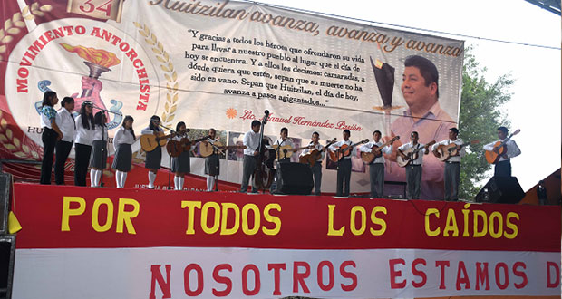 Huitziltecos recuerdan a líderes antorchistas asesinados