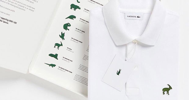 Lacoste cambia al cocodrilo por animales en peligro de extinción