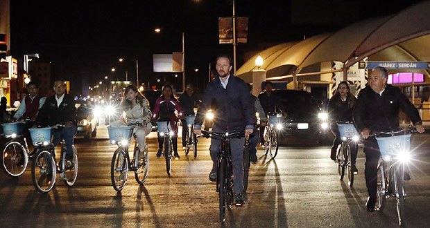 Rehabilitan 2.4 kilómetros de ciclovía en Puebla capital