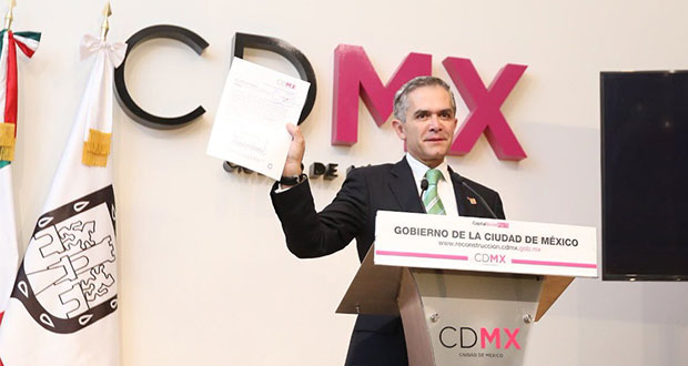 Mancera pide licencia definitiva como jefe de gobierno de CDMX