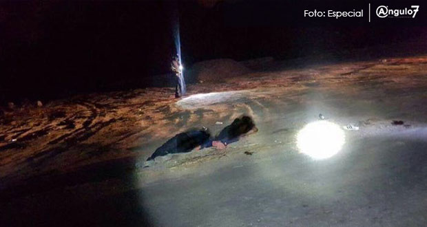 Mujer baleada sobrevive pero ejecutan a su esposo y amigo en Valsequillo. Foto: Especial