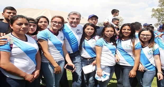 Antonio Gali Fayad dio inicio a la tercera edición de la Copa Champions, en San Pedro Cholula. Foto: Especial