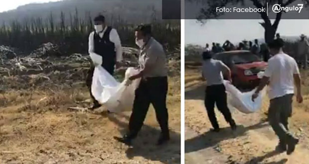 El cuerpo de una mujer calcinado y supuestamente desmembrado fue localizado la mañana de este miércoles en un sembradío de Izúcar. Foto: Facebook