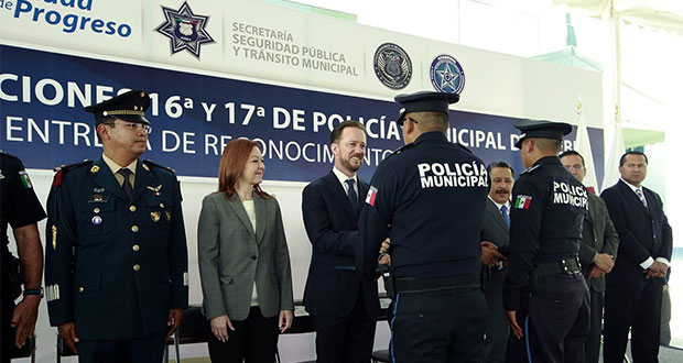 Policía municipal de Puebla se fortalece con 200 nuevos elementos
