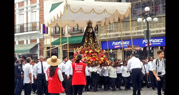 La Virgen de la Soledad del Templo del mismo nombre. Foto: Edgar Guzmán
