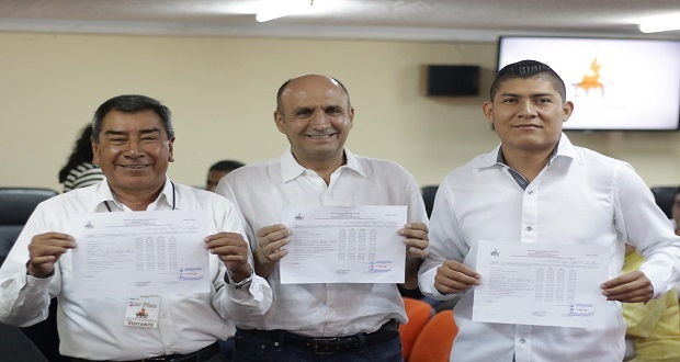 Victor Gabriel Chedraui se registró como candidato a la alcaldía de Puebla por el PSI. Foto: EsImagen/Jafet Moz