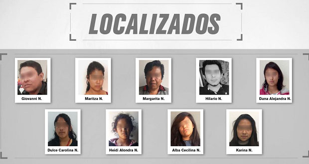 FGE localiza a 3 adultos y 6 menores reportados como desaparecidos