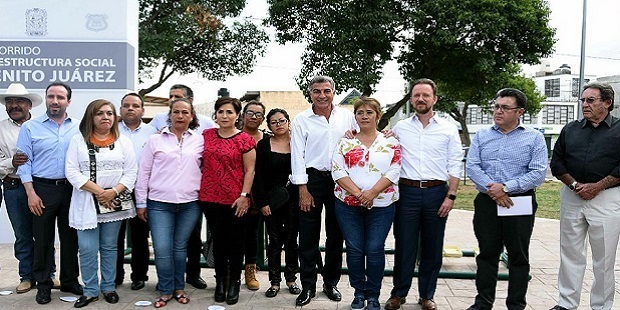 Gali, Banck y Robles supervisan espacios públicos en La Libertad