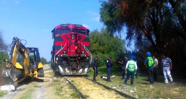 Policía Estatal frustra saqueo a tren y recupera tres vehículos