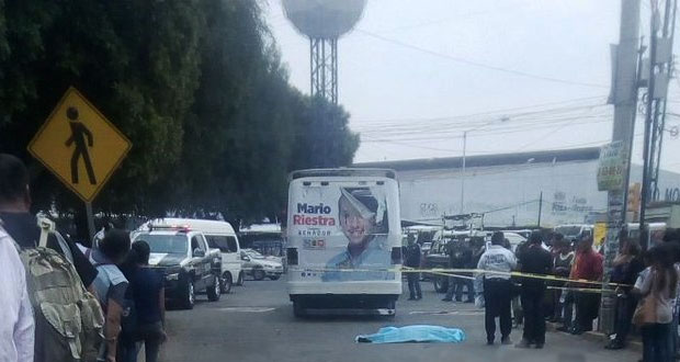 Ruta 52 mata a adulta mayor en avenida frente a mercado Morelos