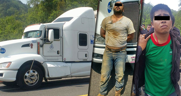 En distintas acciones, detienen a 9 y recuperan tractocamión
