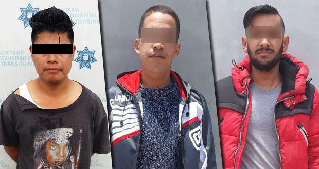 En Puebla, recuperan 3 unidades robadas y detienen a 10 sujetos