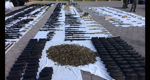 En Tamaulipas, Sedena decomisa 77 armas y libera familia de 5
