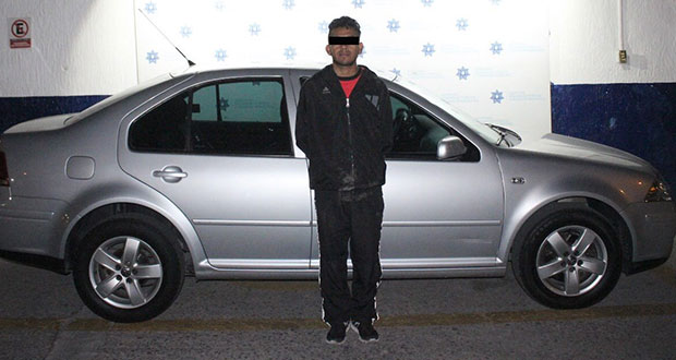 En persecución, Ssptm y SSP detienen a persona por robo de vehículo