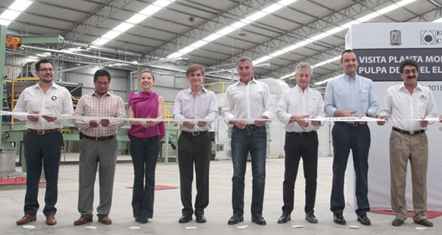 Gobierno estatal inaugura planta de pulpa de papel en Tehuacán