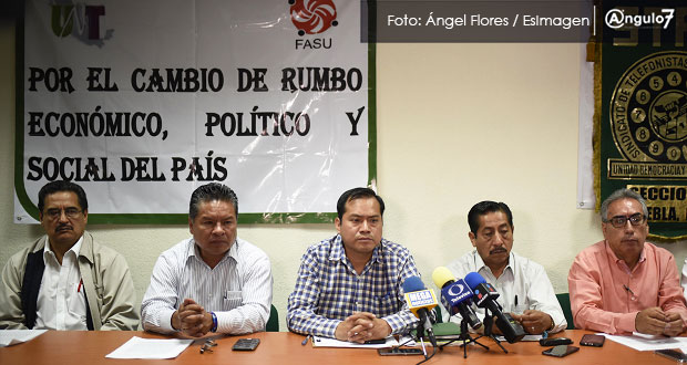 UNT marchará con 10 mil el 1 de Mayo en Puebla