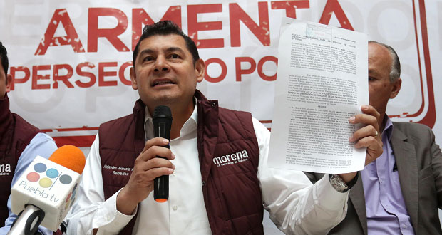 Armenta denuncia ante Fepade a FGE, gobierno y Comuna de Puebla