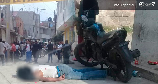 Una balacera registrada en San Martín Texmelucan dejó un saldo de dos personas heridas y un muerto luego de que fueran baleados. Foto: Especial