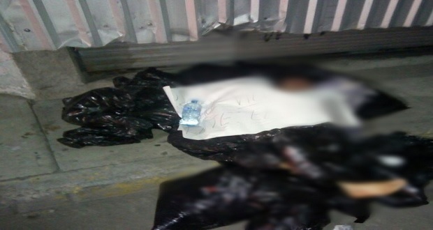 Nuevamente dejan cuerpos desmembrados y con narcomensaje en Texmelucan