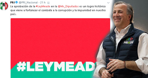 Promocionan a Meade en Twitter de PC de Puebla, buscan a responsable