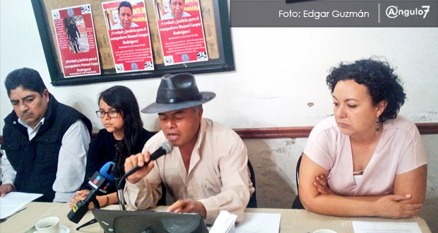 CNPA exige esclarecer asesinato de activista de Cuetzalan, el tercero en 6 años