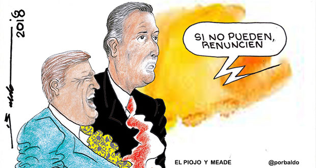 Caricatura: Meade y el "piojo" Herrera en la misma situación