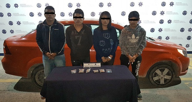 Detienen a banda de 4 ligada a más de 100 robos en Puebla