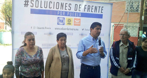 De ganar, Eduardo Rivera dignificará 55 puntos de Puebla con 150 mdp