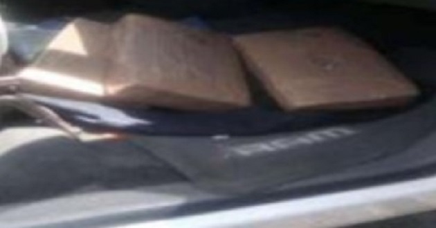 Decomisan vehículo con paquetes de marihuana en Huejotzingo