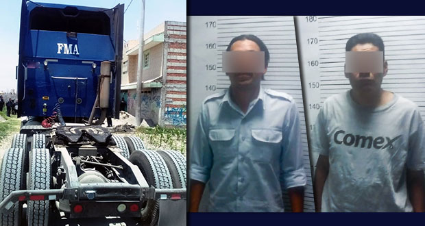 Recuperan tractocamión robado en la México-Puebla