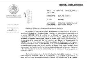 Morena-impugnacion
