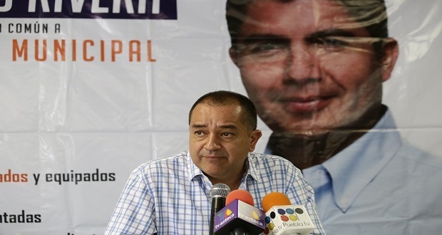Esta mañana en las instalaciones de la casa de campaña de Eduardo Rivera se presentó a Pablo Montiel como nuevo vocero del candidato.
