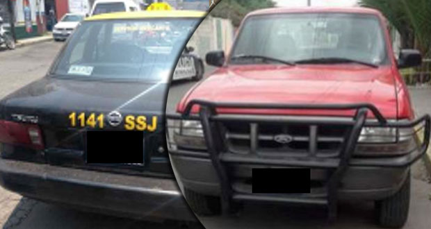 Policía estatal recupera 10 vehículos y una caja seca robados