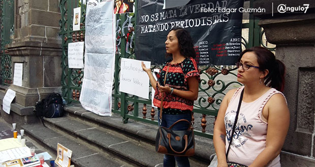Reporteros poblanos exigen justicia para Juan Carlos Huerta y Javier Valdez