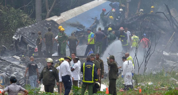 Se estrella en La Habana avión con 113 personas abordo